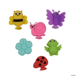 Springtime Critters & Flowers Suction Toys-12Pk