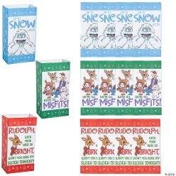 Rudolph the Red-Nosed Reindeer Paper Treat Bags-12Pk