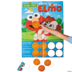 Sesame Street Pin the Nose on the Elmo Game
