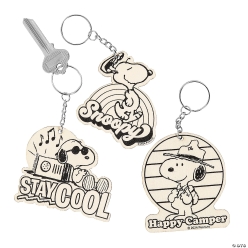 Peanuts Colour Your Own Snoopy Keychains - 12Pk