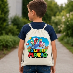 Super Mario Drawstring Backpack