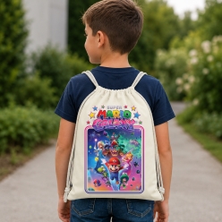 Super Mario Galaxy Drawstring Backpack