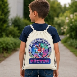 Super Mario Galaxy PERSONALIZED Drawstring Backpack