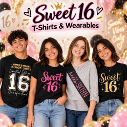 Sweet 16 T-Shirts & Wearables Party Supplies Canada