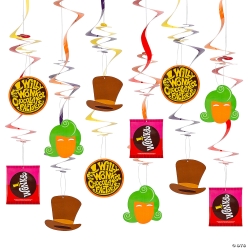 Willy Wonka & The Chocolate Factory Hanging Swirls-12Pk