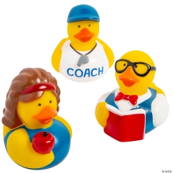 Teacher Character Rubber Ducks -12Pk