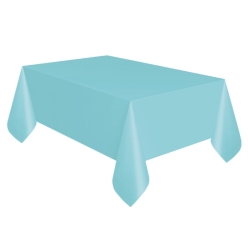 Teal Rectangular Plastic Table Cover 54