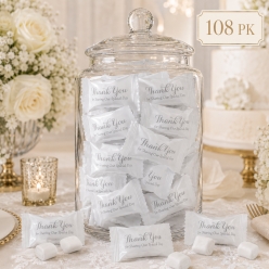 Silver Thank You Buttermints - 108pcs