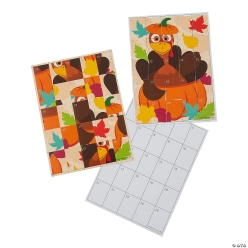 Thanksgiving Sticker Puzzle - 12Pk