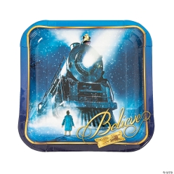 The Polar Express Square Dinner Plates - 8Pk