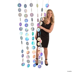 90's Party CD Disc Hanging Curtain Backdrop