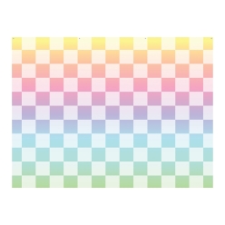 Rainbow Pastel-Coloured Checkered Backdrop