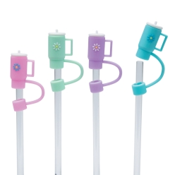 Travel Mug Straw Toppers - 12Pk