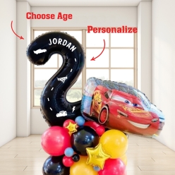 Disney Cars Airfill Personalized Balloon Column Kit