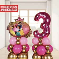 Disney Princess Airfill Personalized Balloon Column