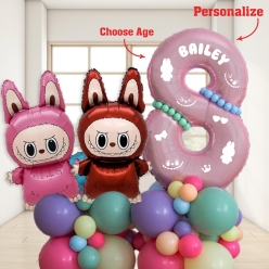 35% OFF: Labubu PERSONALIZED Airfill Balloon Column