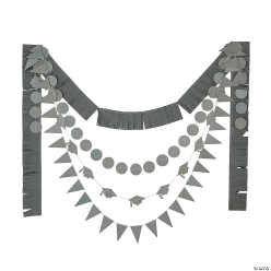 Grad Silver 7 Foot Garlands-4Pk