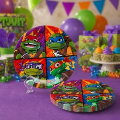 Ninja Turtle Deluxe Dessert Plates - 8Pk
