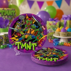 Ninja Turtles Deluxe Large Dinner Plates - 8 PK