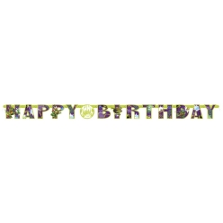 TMNT Mayhem 6 Foot Jointed Bday Banner