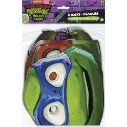 TMNT Mayhem Party Masks - 8 PK