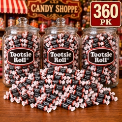 Chocolate Tootsie Roll Candies GIANT 360 Pk