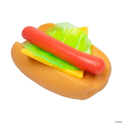 Stretchy Rubber Hots & Topping Food Fidget Toys-12Pk
