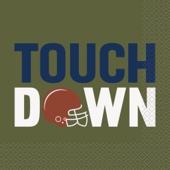Football Touch Down Dinner Napkins 16pk