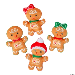 Religious Gingerbread Plush Toys Assortment - 40 Pack
