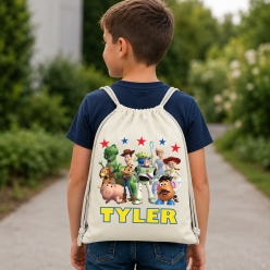 Toy Story Personalized Name Drawstring Backpack