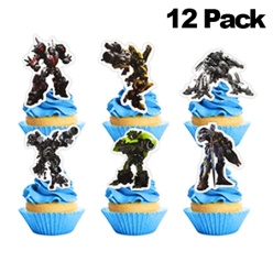 Transformers Cupcake Toppers - 12 PK