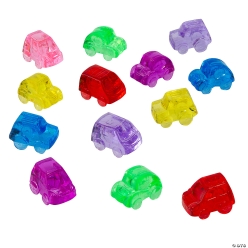 Bulk Bright Coloured Transparent Vehicles Assortment -144Pk