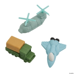 Transportation Vehicle Rubber Erasers - 24Pk