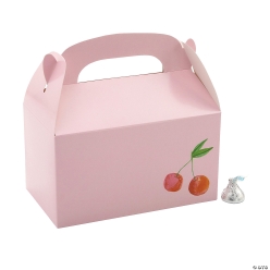 Pink Cherries Cardstock Treat Boxes-12Pk