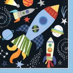 Trendy Space Napkins - 16 Pk