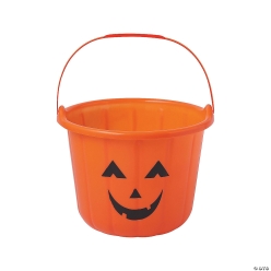 Jack-O'-Lantern Trick-or-Treat Buckets-12Pk