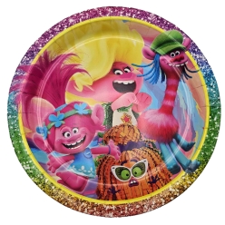Trolls Sparkling Dinner Plates - 10 PK