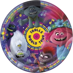 Trolls World Tour Dinner Plates - 8 PK