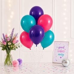 Turquoise, Hot Pink, & Purple 12
