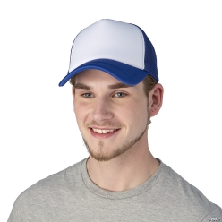 Adults Blue Adjustable Trucker Baseball Caps-12Pk