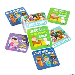 True Story Nativity Big Sticker Roll - 100Pk