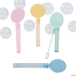 Pastel Coloured Bubble Tubes with Wand-24Pk