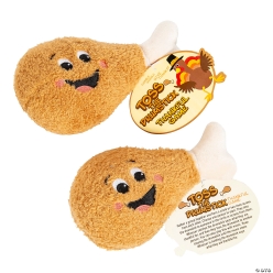 Thanksgiving Toss the Plush Turkey Leg Game-12Pk