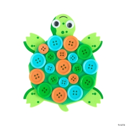 Turtle Button Craft Kit - 12Pk