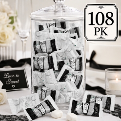 Wedding Tux & Gown Buttermints - 108 PK