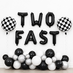Racing TWO Fast Birthday Balloon Set