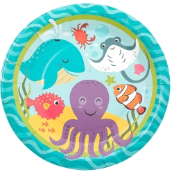 Under the Sea Large Premium Dinner Plates - 8Pk