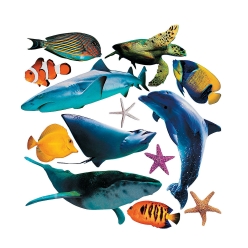 Jumbo Sea Life Cutouts - 13 pcs.
