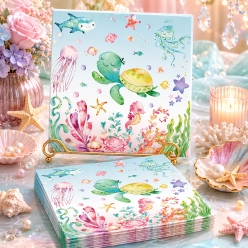 Pastel Under the Sea Dinner Napkins -10 PK