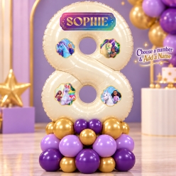 *Unicorn Academy Airfill PERSONALIZED Balloon Stack